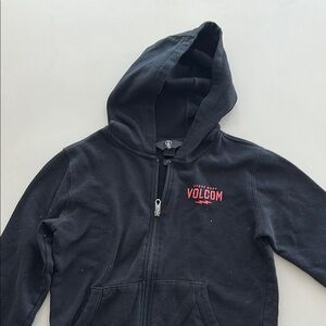 Volcom Black Zip-Up Hoodie